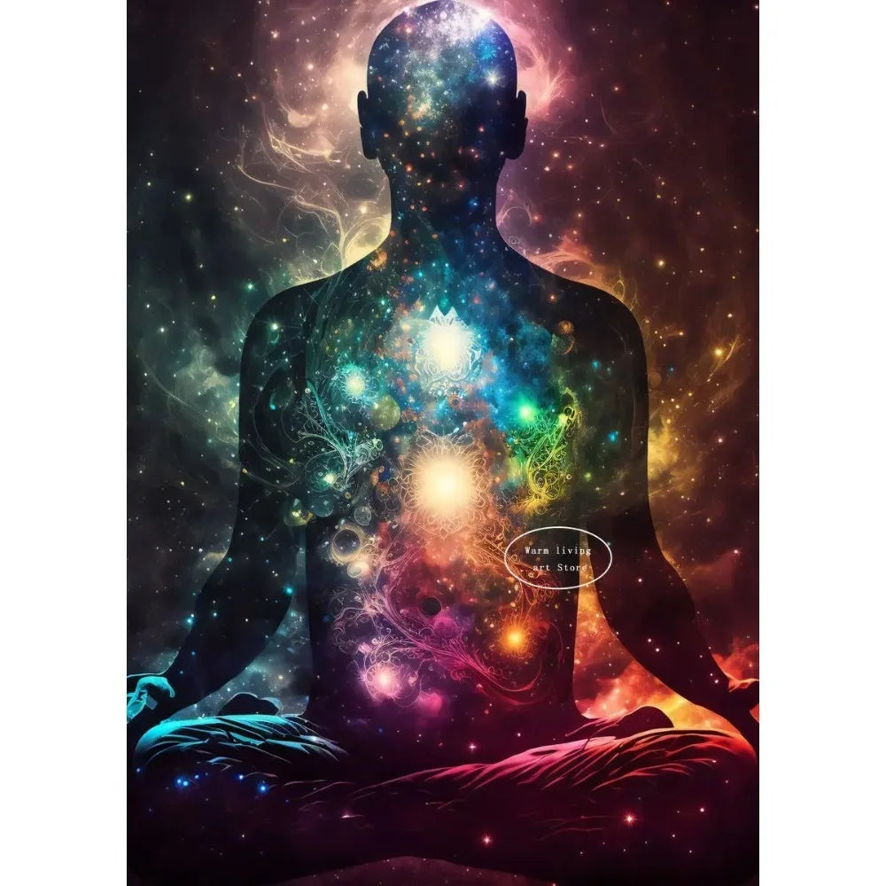 012 - Reiki Principles & Symbols Lotus Canvas Print Wall Art