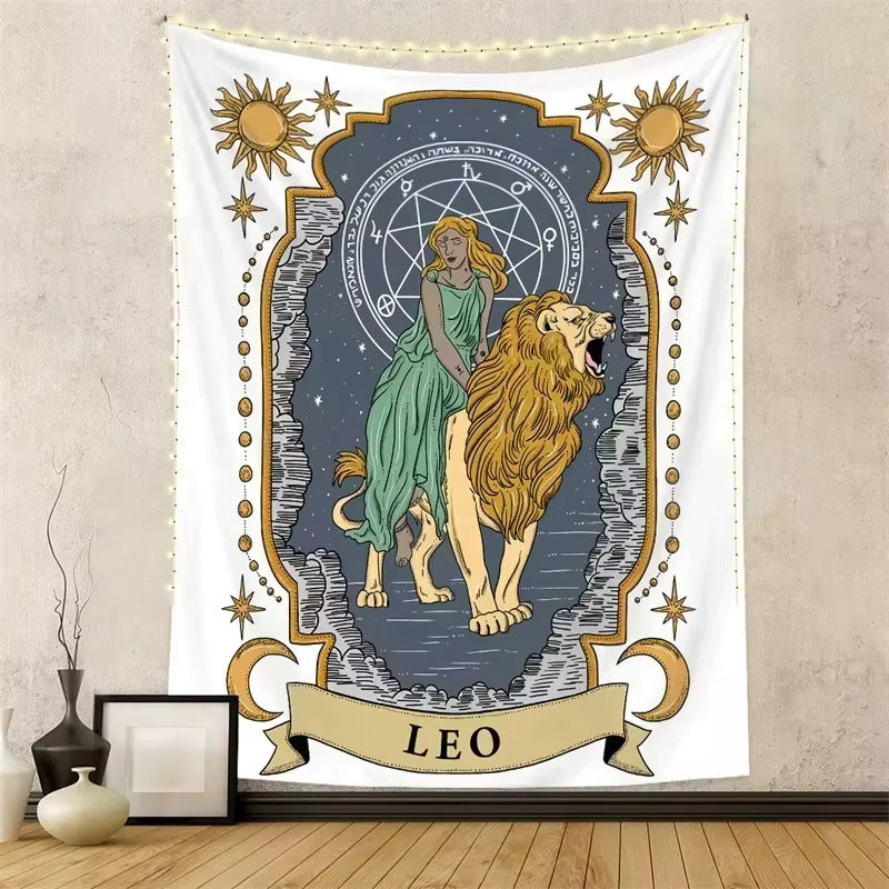 009 - Twelve Zodiac Tapestry Wall Hanging