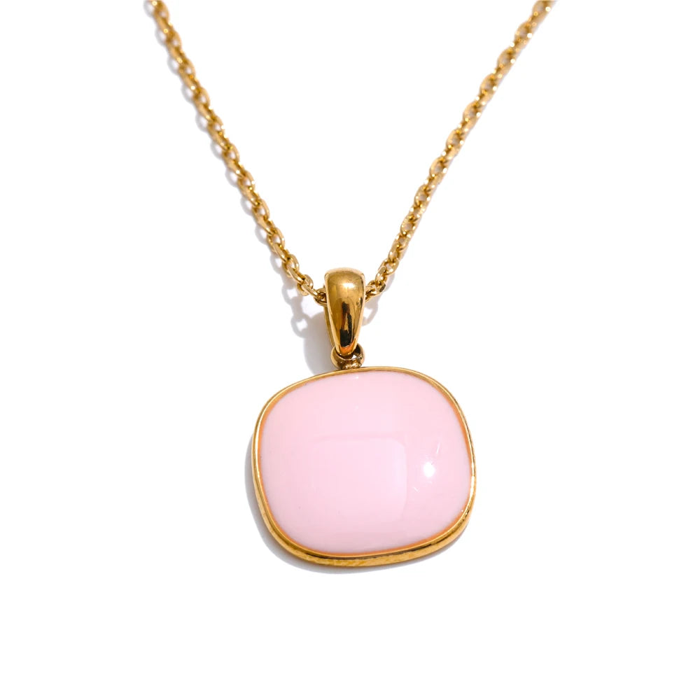 011 - Candy Coated 18K Gold-Plated Pendant Necklace