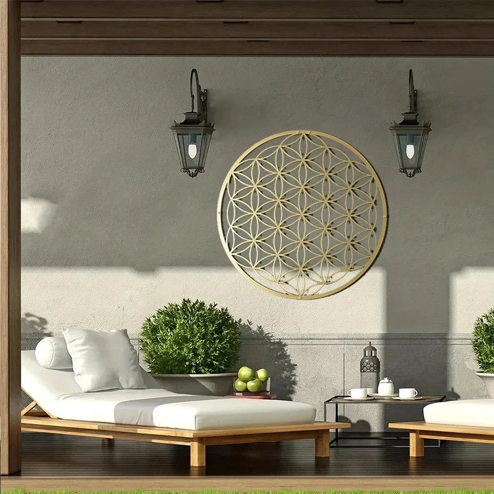 009 - Flower of Life Metal Wall Art