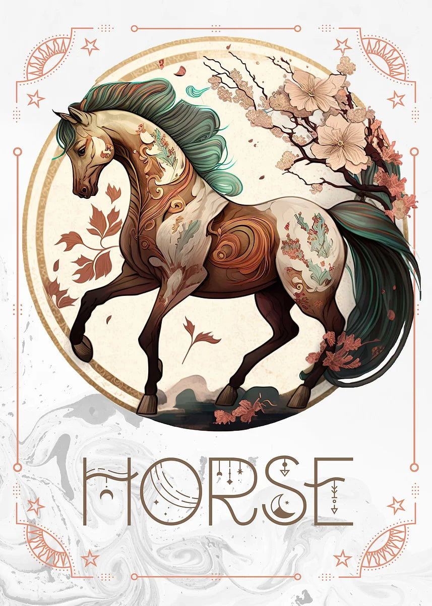 009 - Retro Chinese Zodiac (Sheng Xiao) Canvas Wall Art