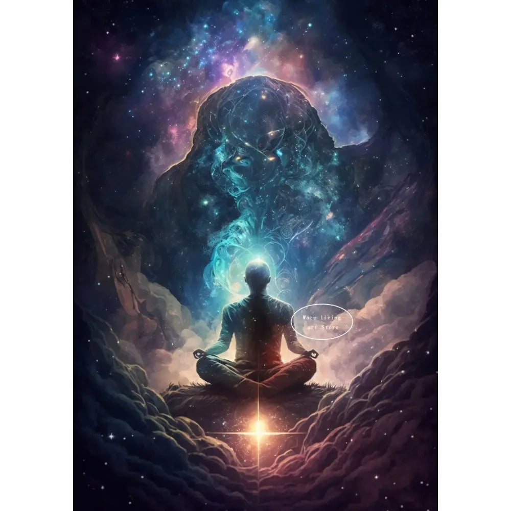 012 - Reiki Principles & Symbols Lotus Canvas Print Wall Art