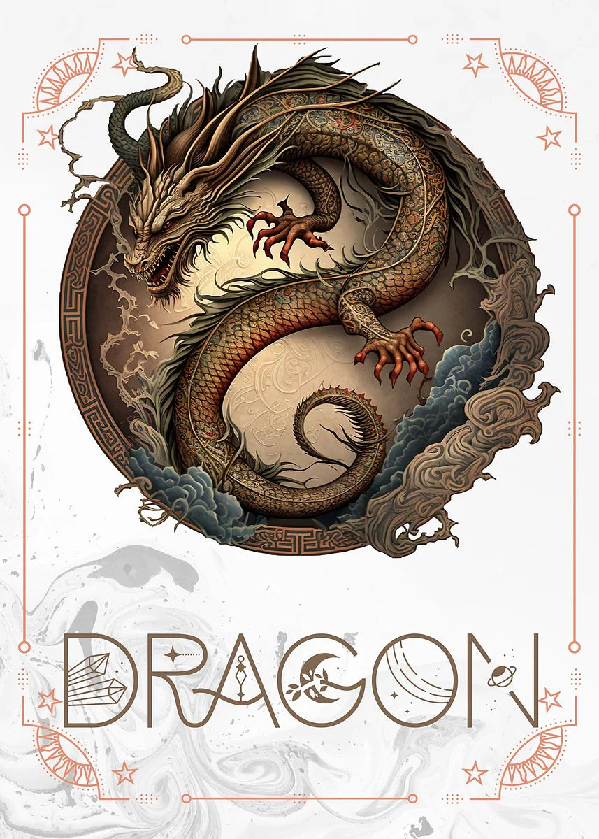 009 - Retro Chinese Zodiac (Sheng Xiao) Canvas Wall Art