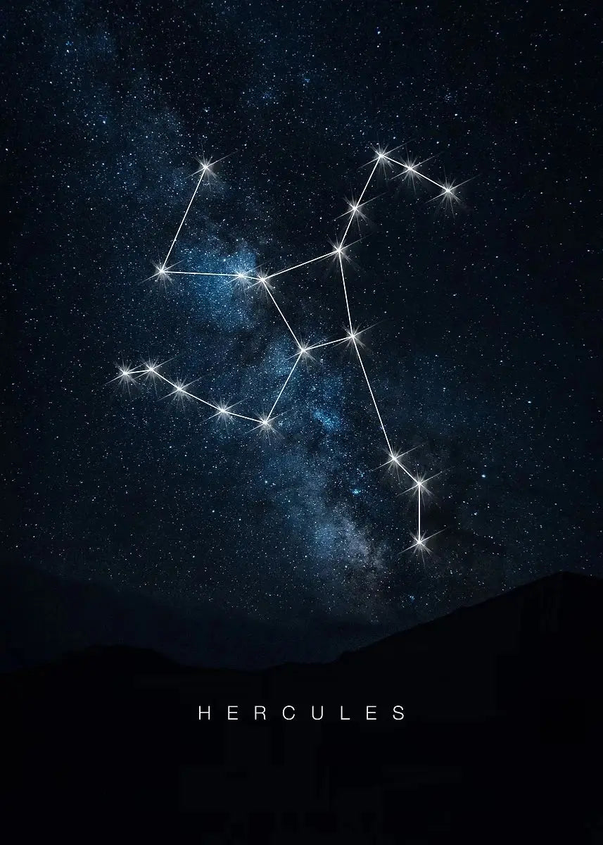 009 - Galaxy Constellations Canvas Print Wall Art