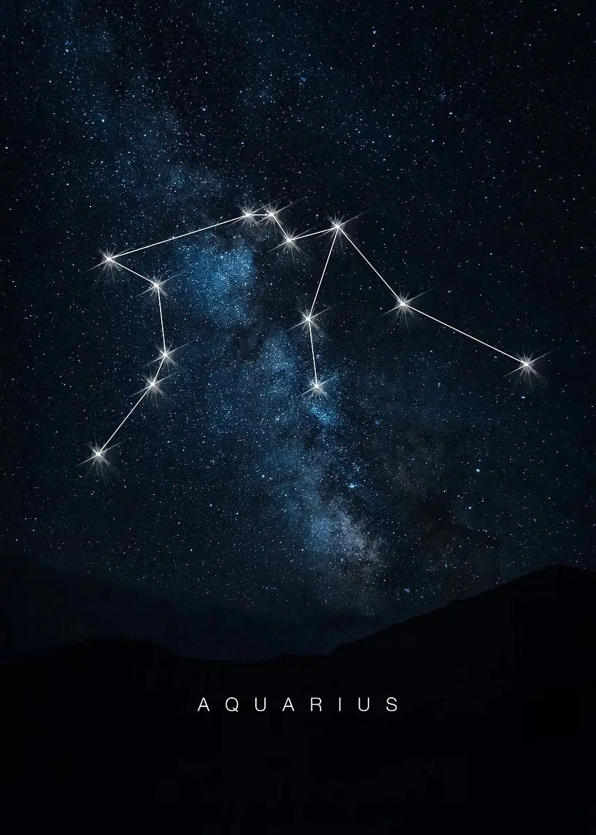 009 - Galaxy Constellations Canvas Print Wall Art