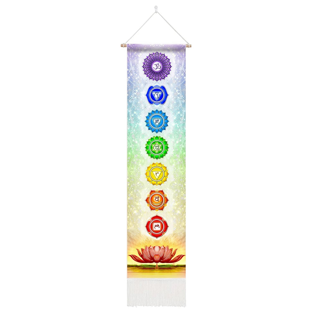 012 - Seven Chakra Tapestry Wall Hanging