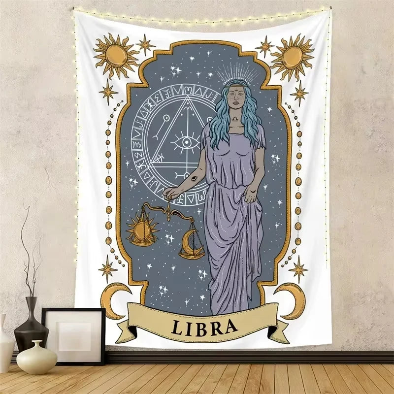 009 - Twelve Zodiac Tapestry Wall Hanging