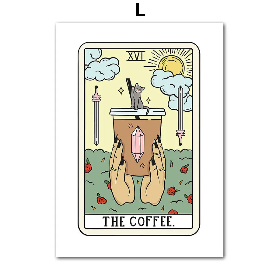009 - Food Tarot Canvas Print Wall Art