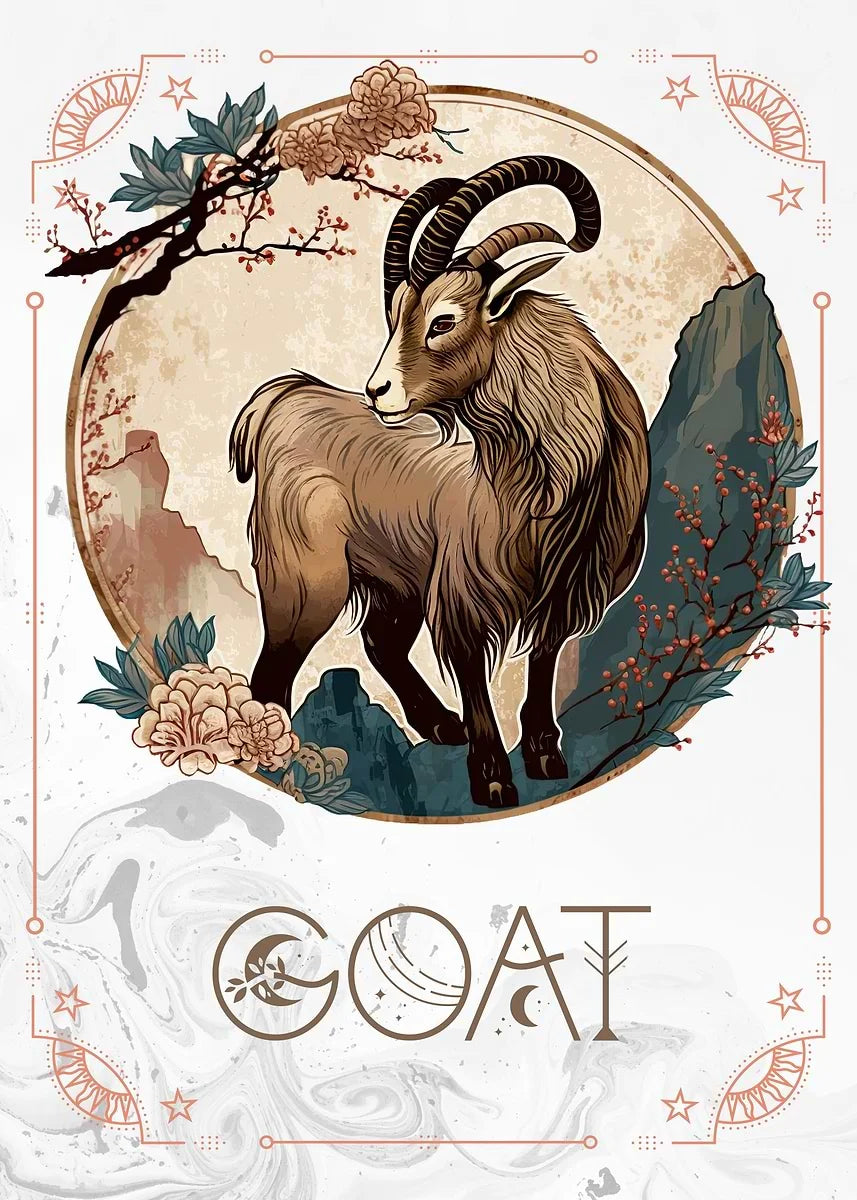 009 - Retro Chinese Zodiac (Sheng Xiao) Canvas Wall Art