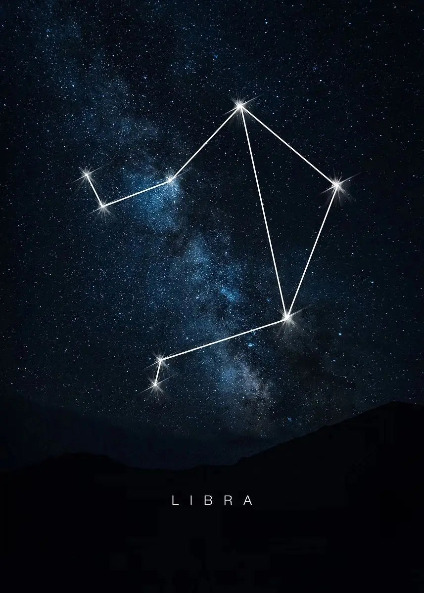 009 - Galaxy Constellations Canvas Print Wall Art