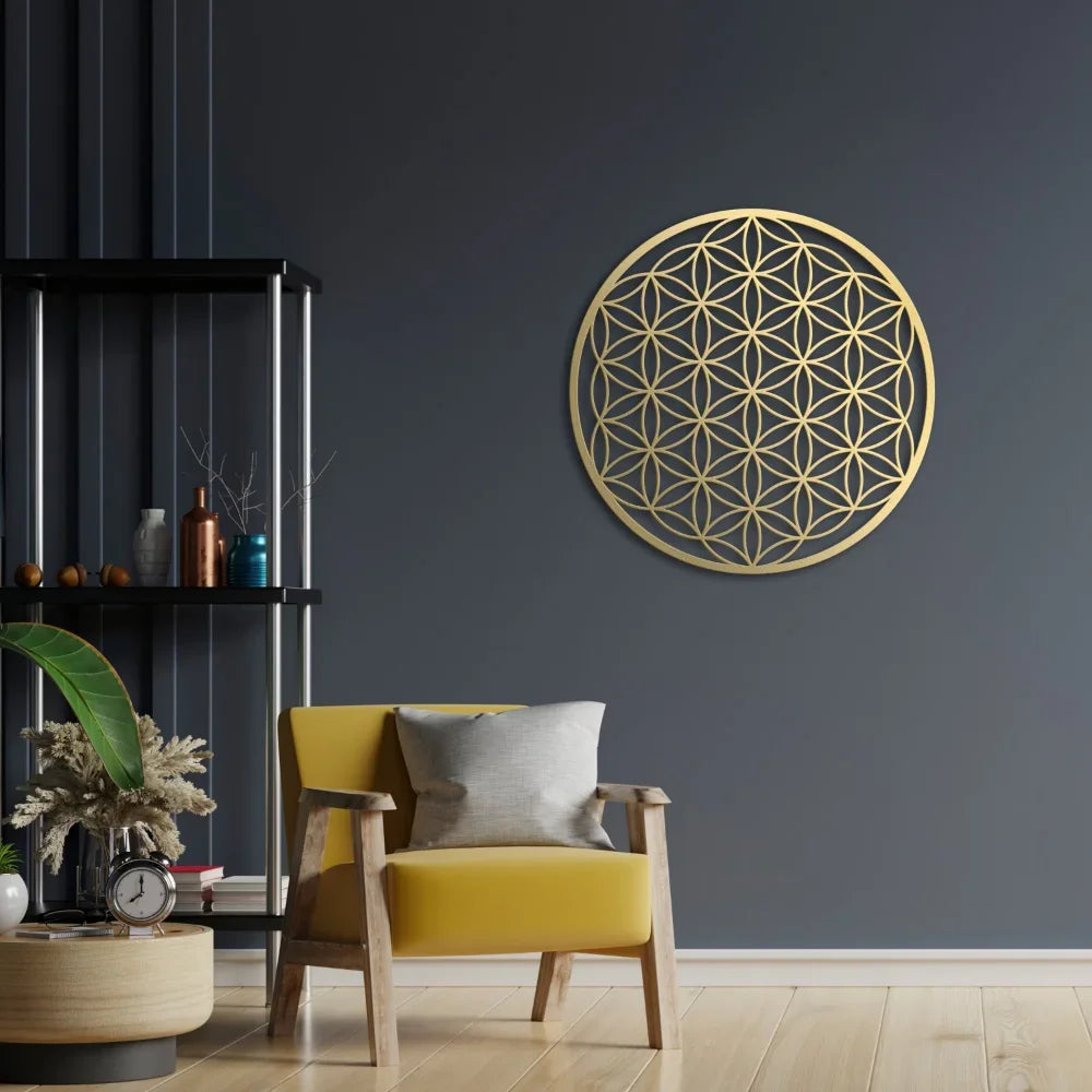 009 - Flower of Life Metal Wall Art