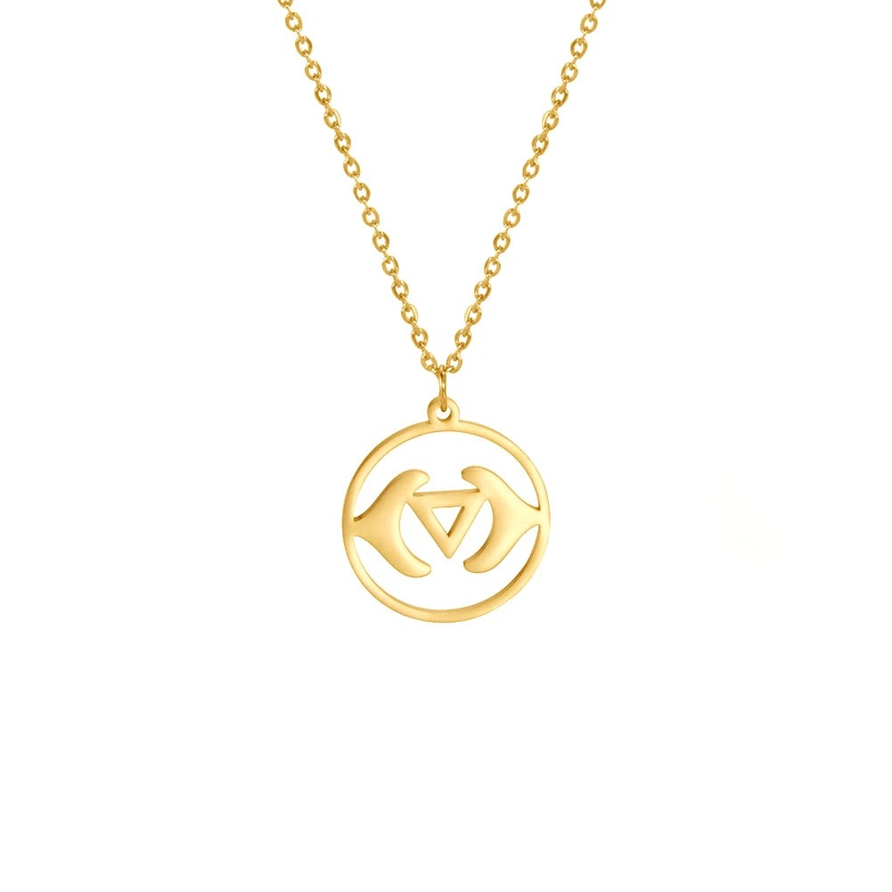 011 - Seven Chakras Symbol Pendant Necklace