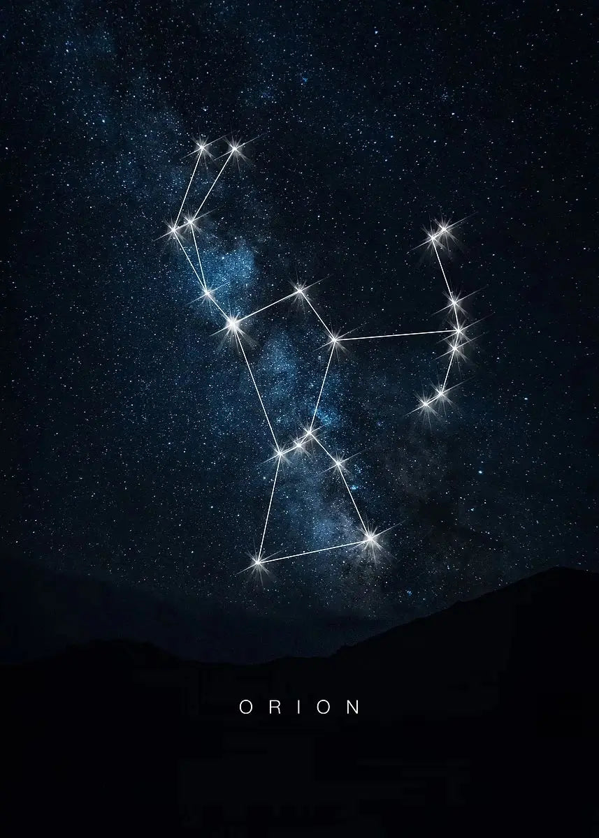 009 - Galaxy Constellations Canvas Print Wall Art