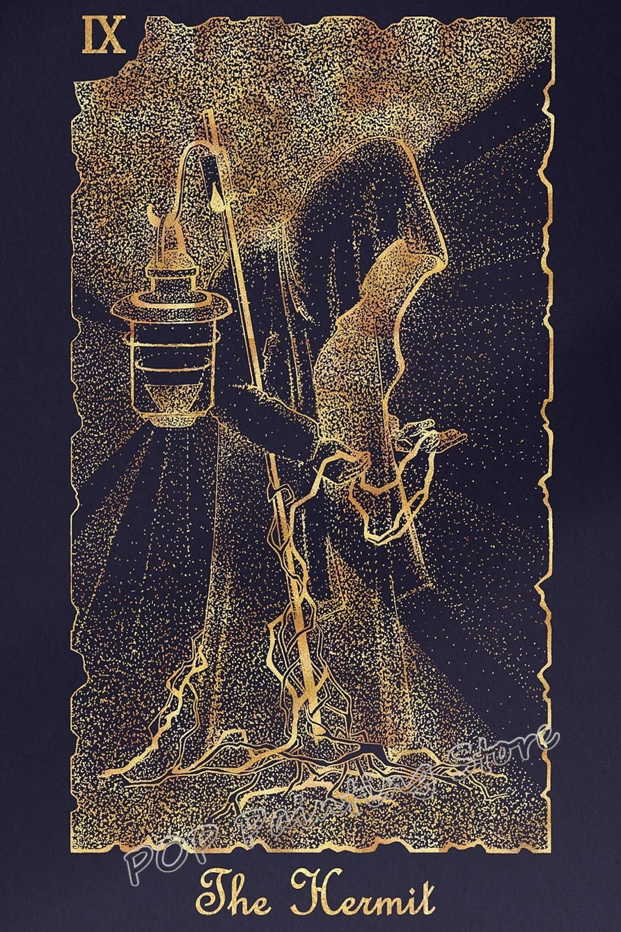 009 - Major Arcana Tarot Card Canvas Wall Art