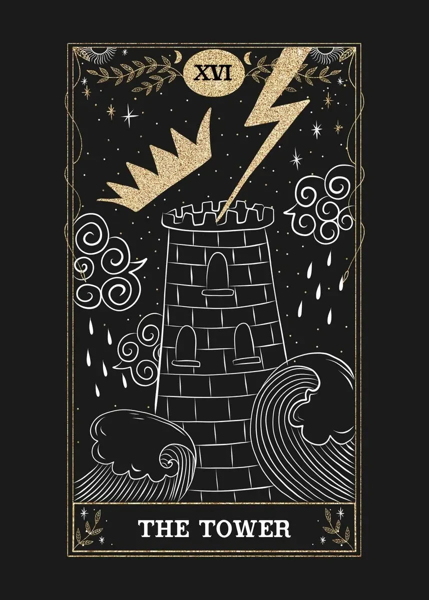 009 - Psychedelic Sun Moon Tarot Canvas Print Wall Hanging