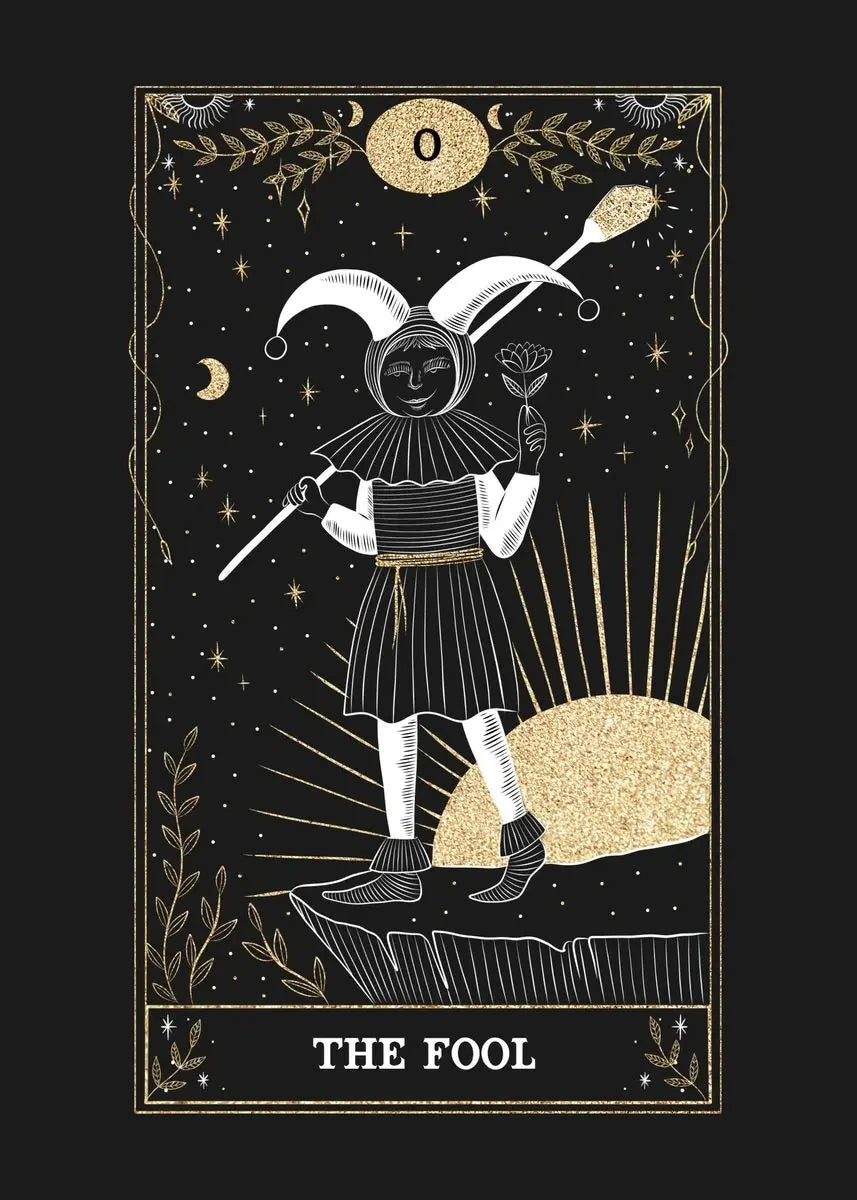 009 - Psychedelic Sun Moon Tarot Canvas Print Wall Hanging
