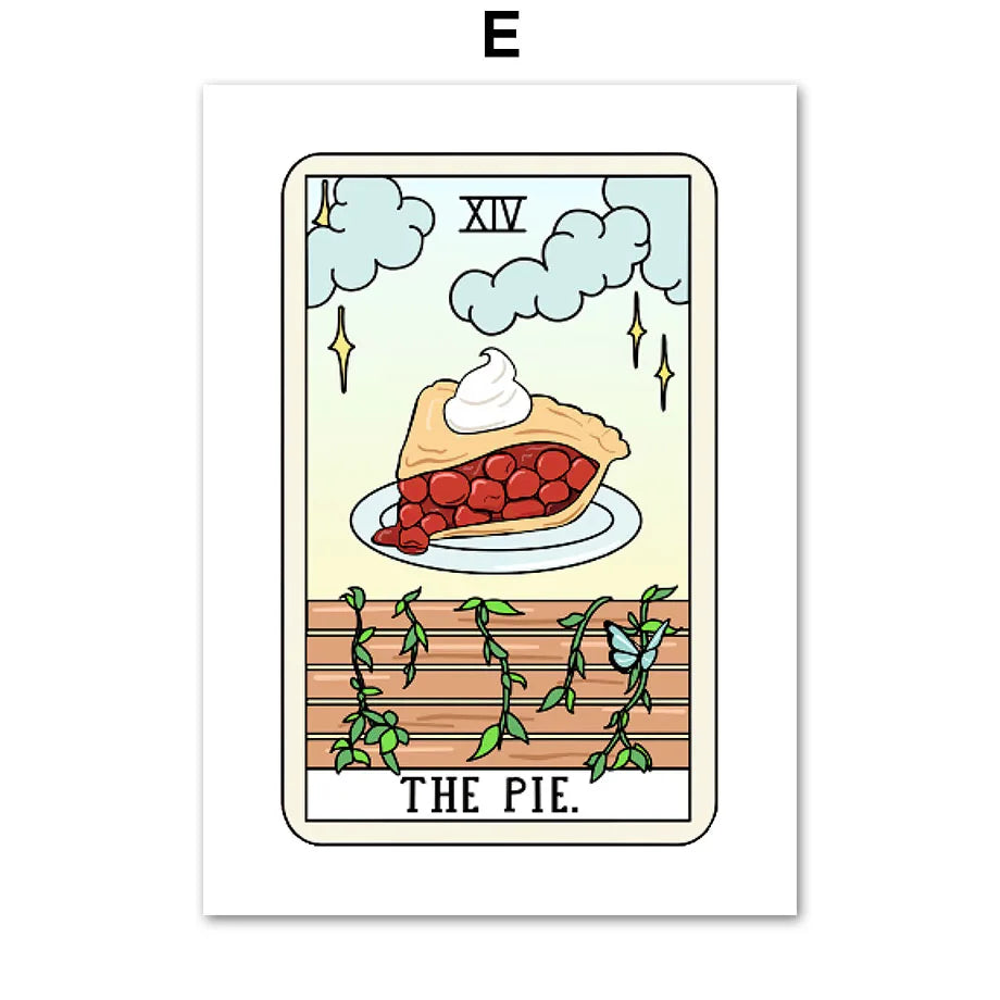 009 - Food Tarot Canvas Print Wall Art