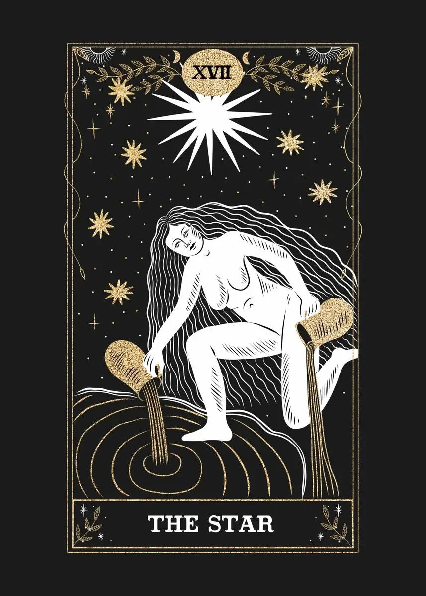 009 - Psychedelic Sun Moon Tarot Canvas Print Wall Hanging