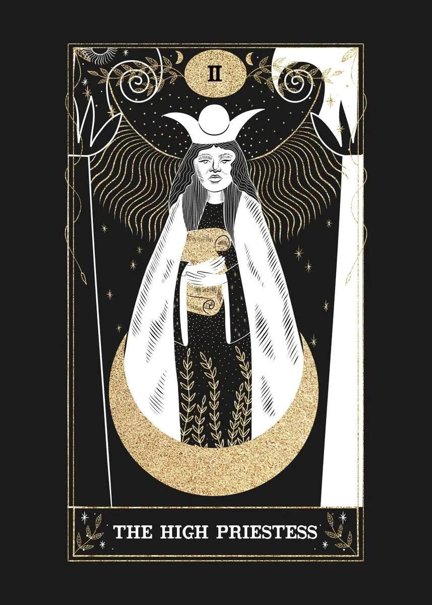 009 - Psychedelic Sun Moon Tarot Canvas Print Wall Hanging