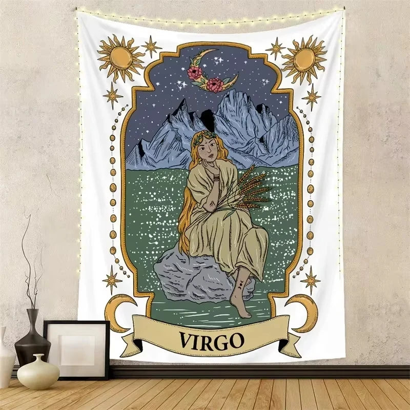 009 - Twelve Zodiac Tapestry Wall Hanging