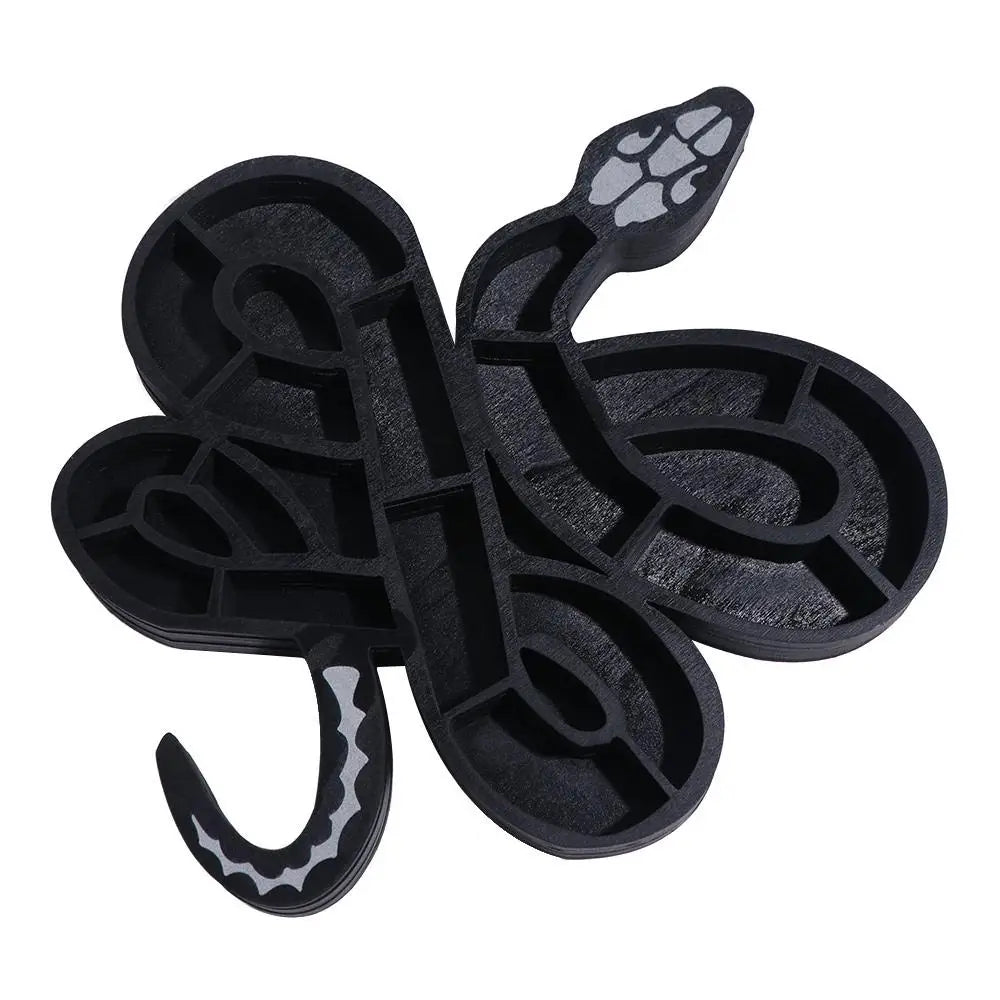 009 - Snake-Shaped Wooden Crystal Display Rack
