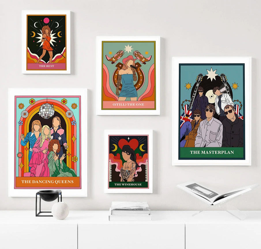009 - Music Tarot Card Canvas Print Wall Art