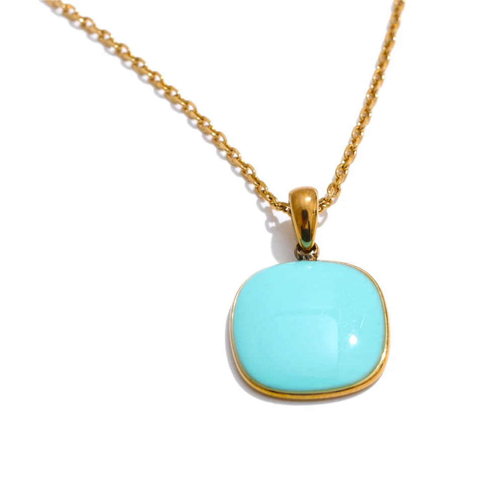 011 - Candy Coated 18K Gold-Plated Pendant Necklace