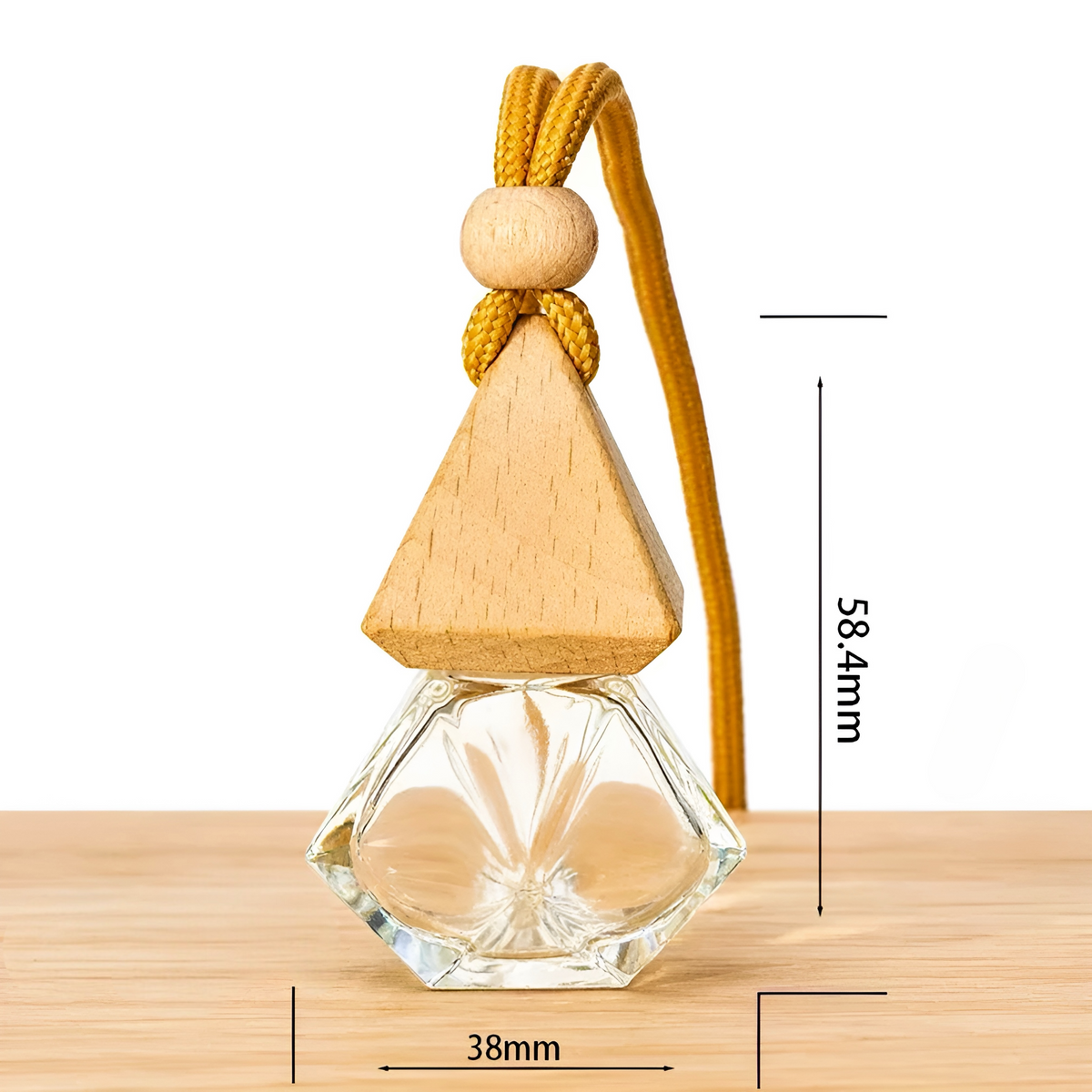 004 - Glass Car Essential Oil Diffuser Refillable Bottle