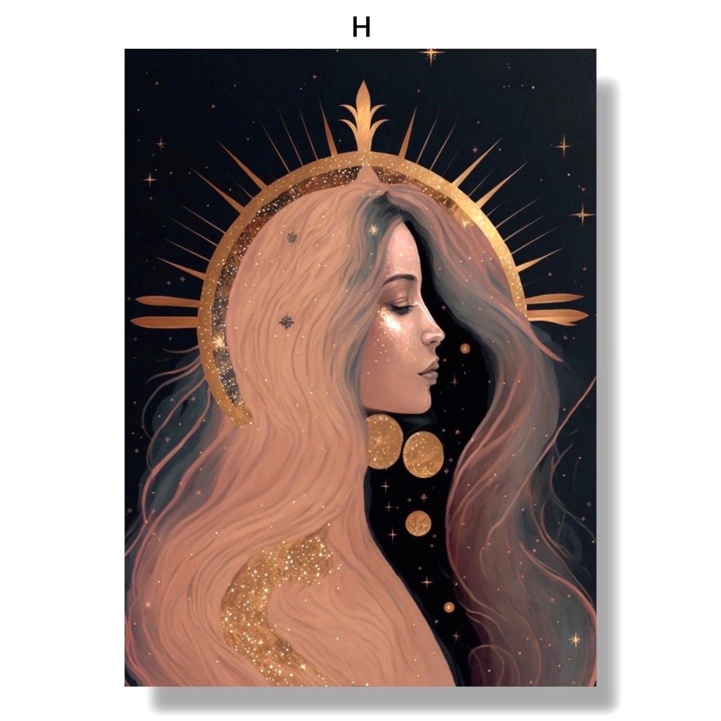 009 - Celestial Goddess Canvas Print Wall Art