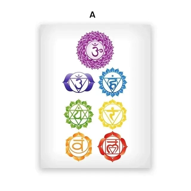 009 - Crown Chakra & Reiki Canvas Print Wall Art