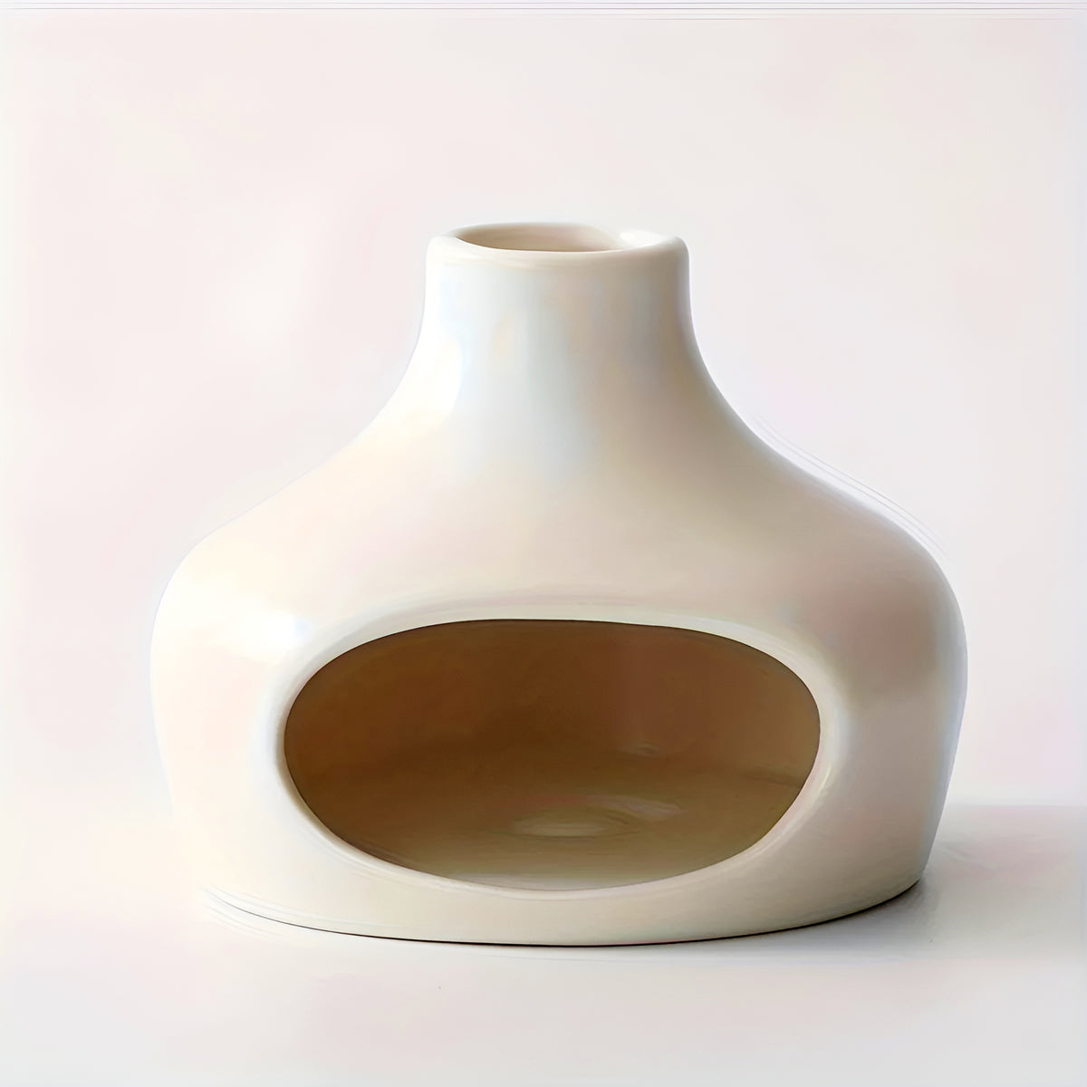 004 - Ceramic Burner with Chimney for Meditation & Altar Decor