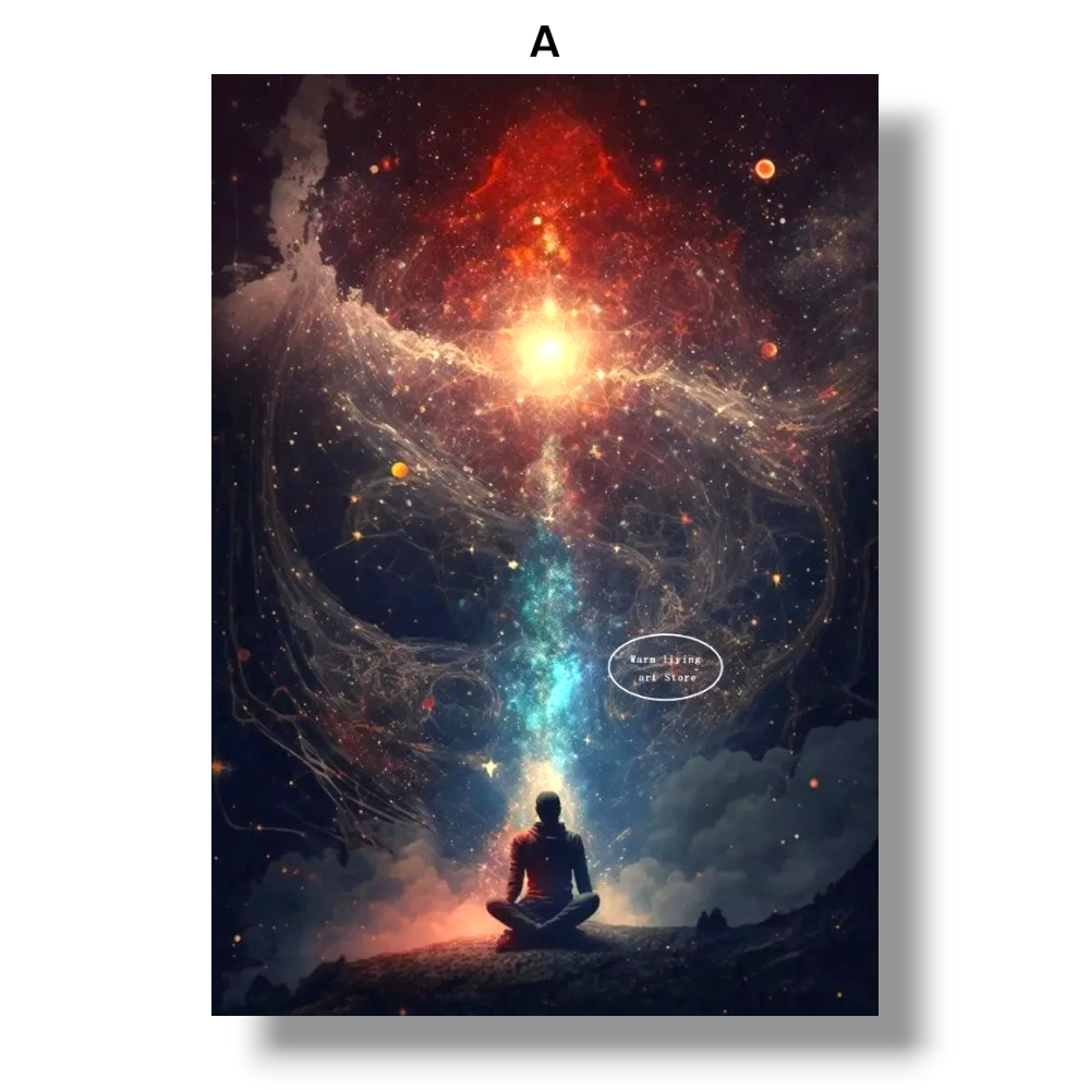 009 - Reiki Principles & Symbols Yoga Canvas Print Wall Art