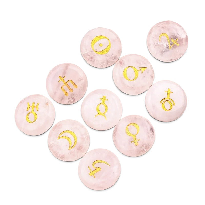 002 - Planetary Natural Stone Runes 10pc Set