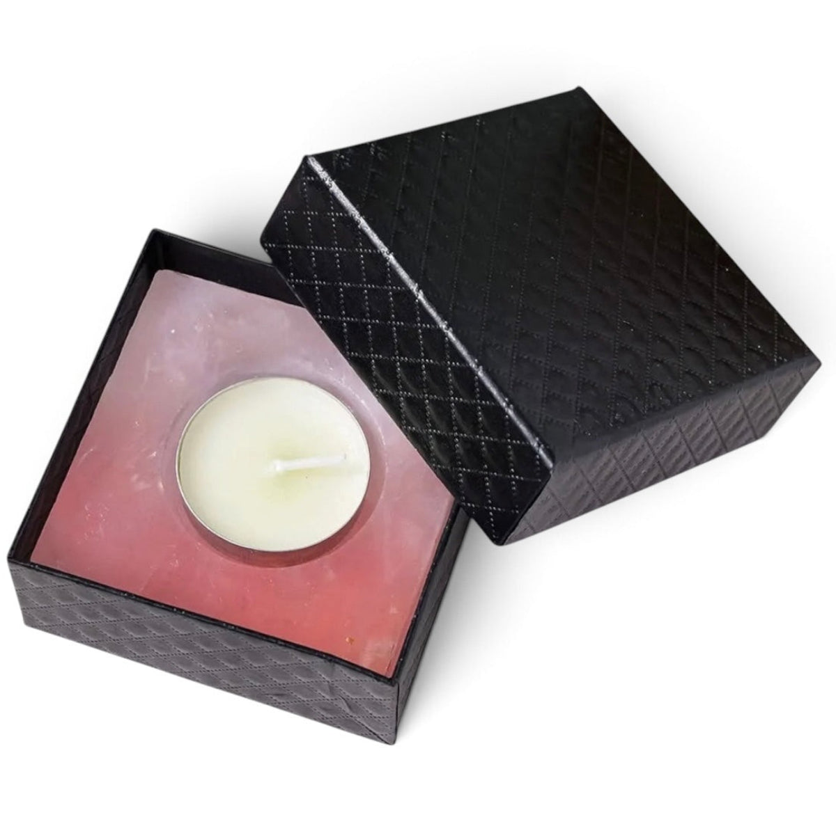 004 - Natural Crystal Stone Tea Light Candle Holder