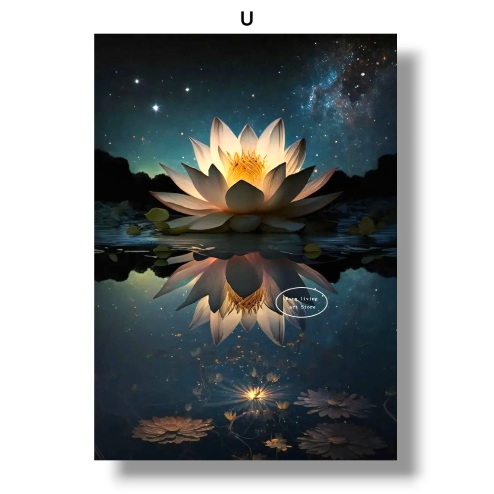 009 - Reiki Principles & Symbols Yoga Canvas Print Wall Art