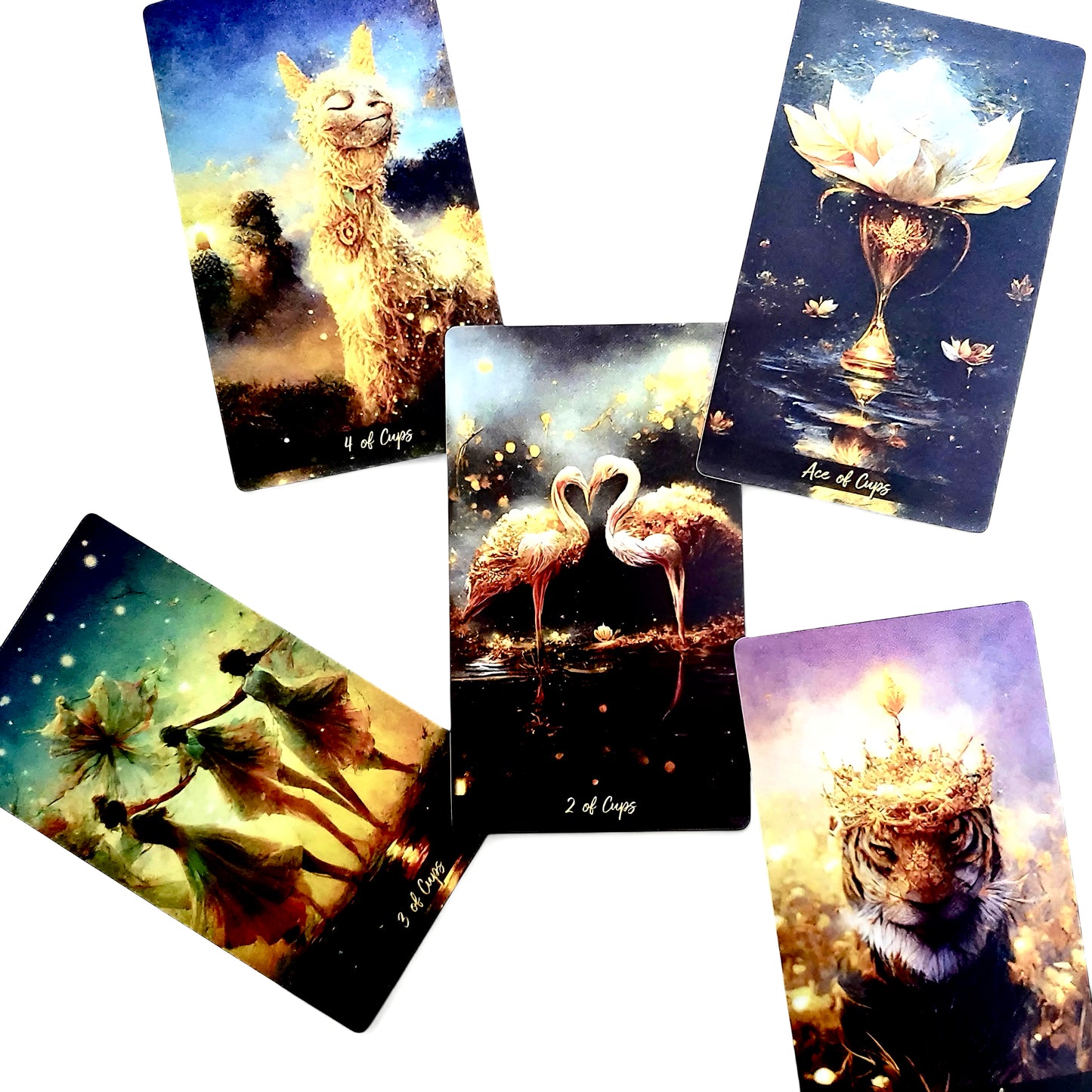 005 - Golden Journey Tarot Pocket Deck for Fated Divination
