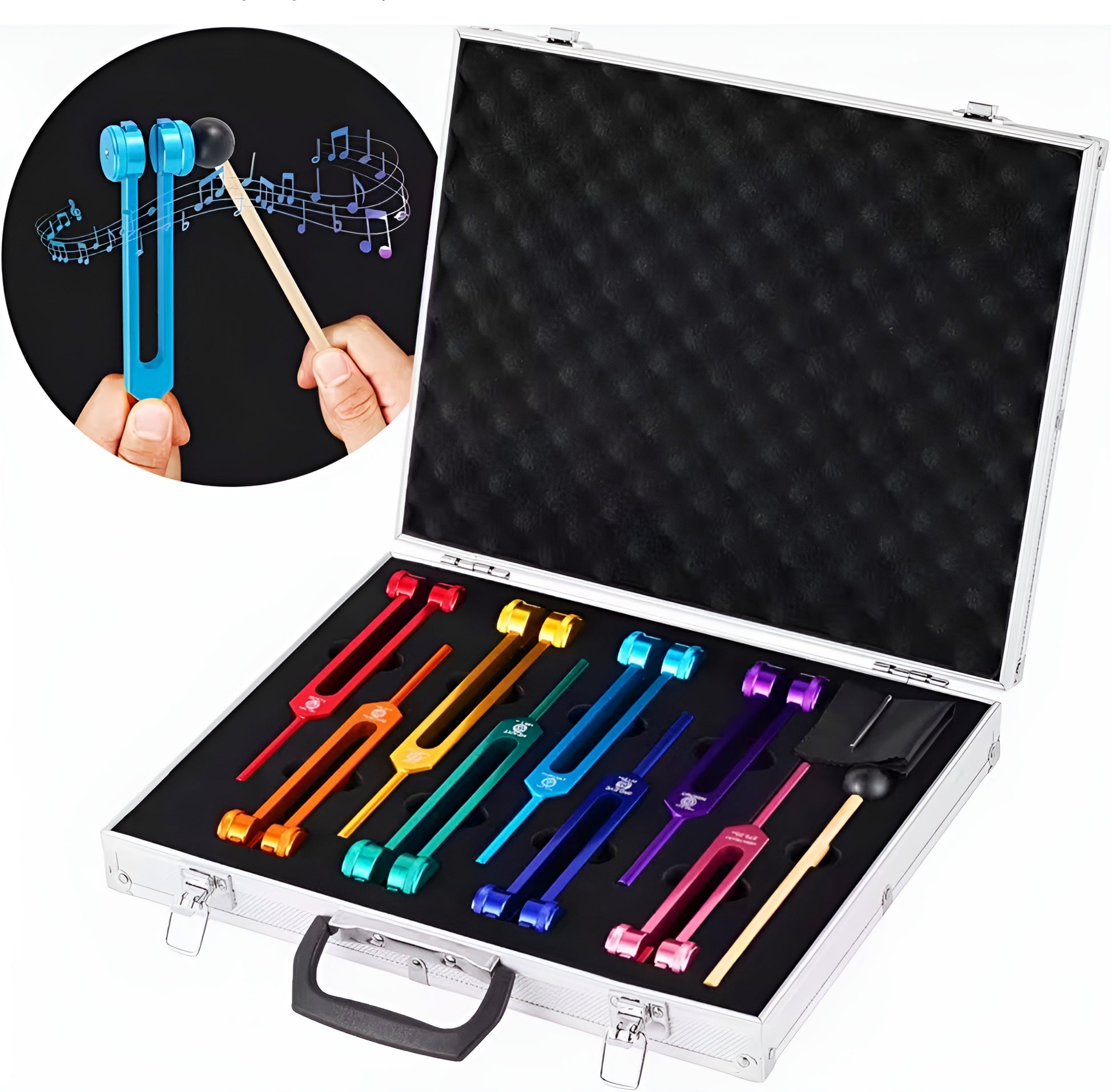 7 Chakras Tuning Fork Set for Sound Healing