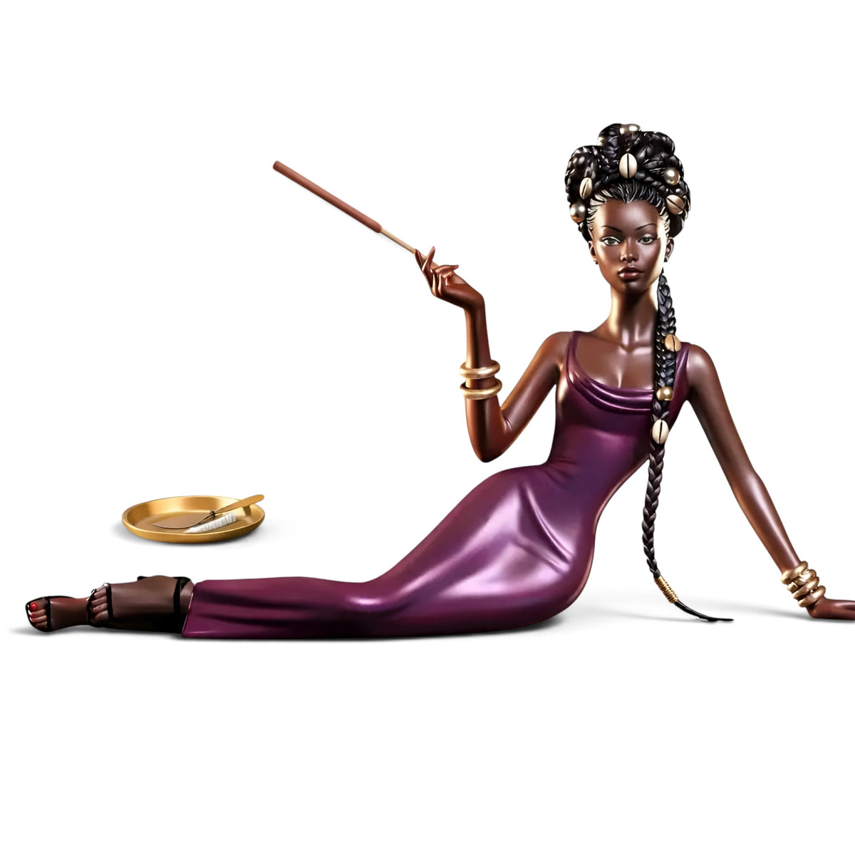 004 - Elegant Lady Incense Holder Decor