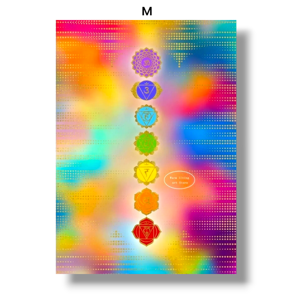 009 - Reiki Principles & Symbols Yoga Canvas Print Wall Art