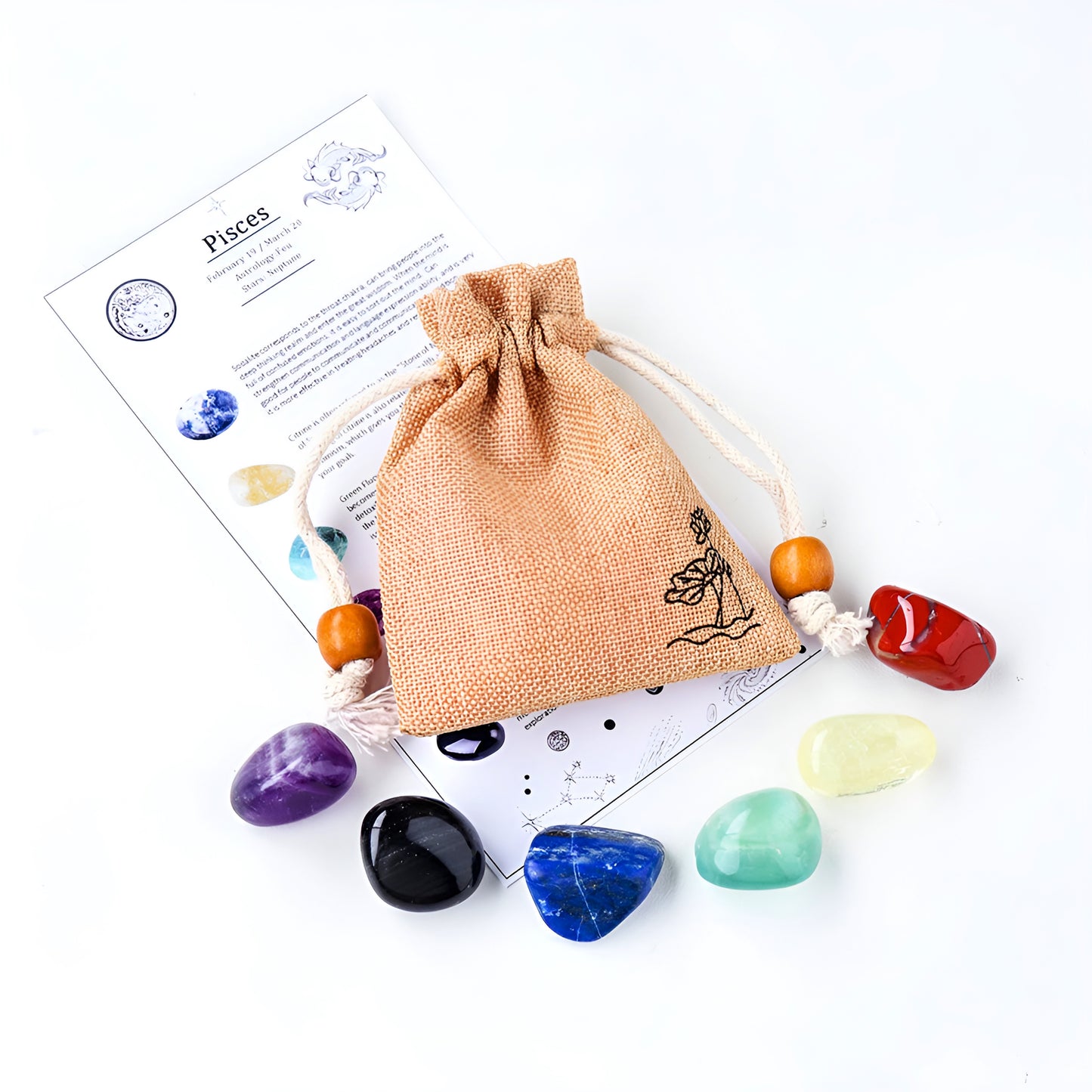 014 - Zodiac Polished Natural Crystals for Luck & Meditation