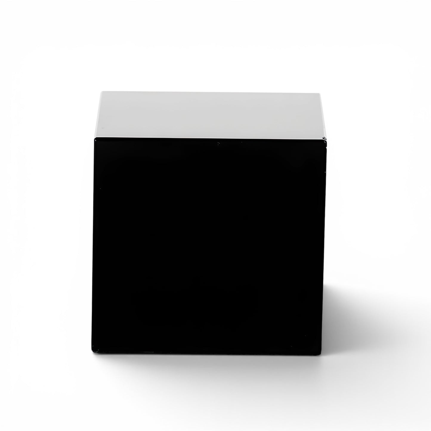 002 - Natural Black Obsidian Quartz Crystal Polished Cube