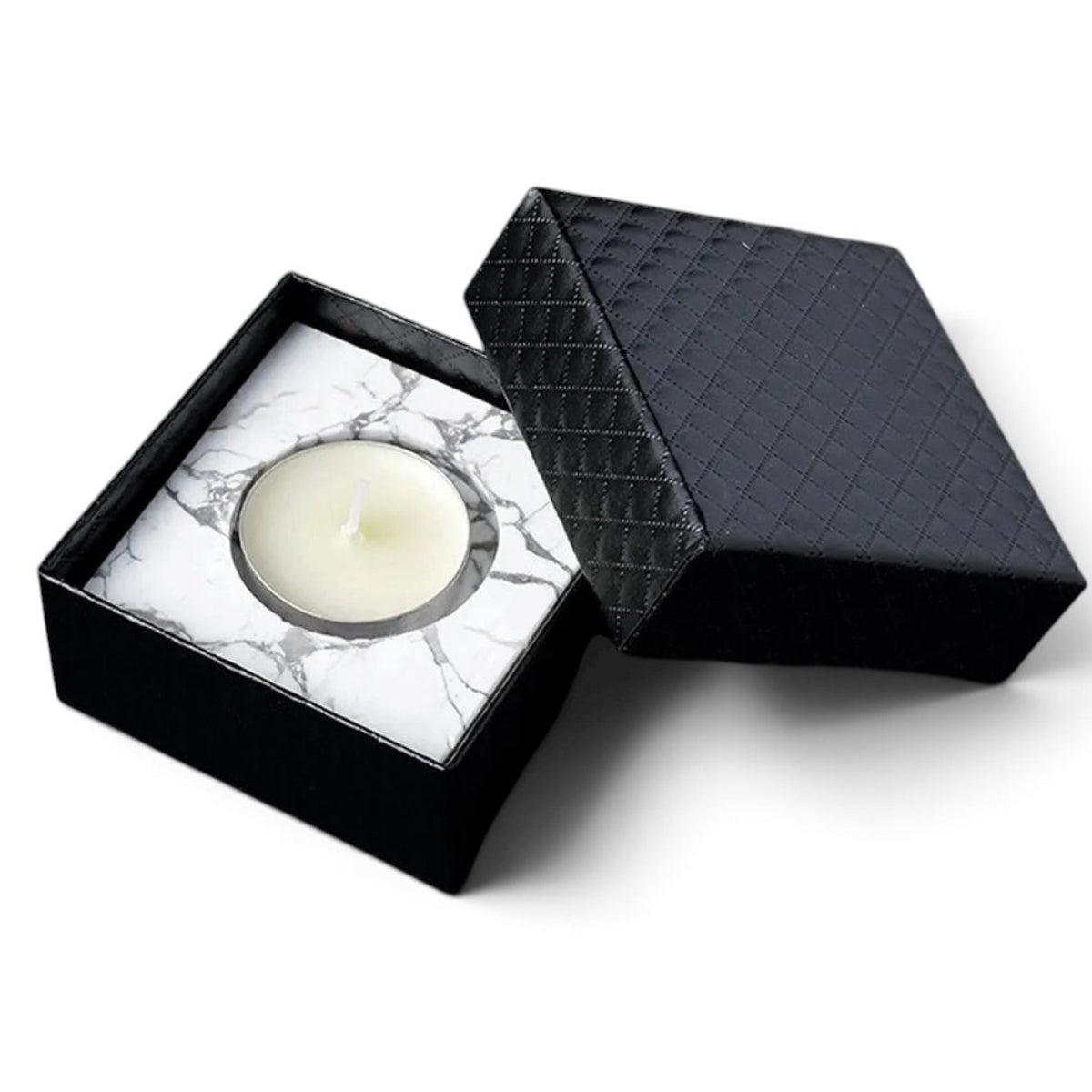 004 - Natural Crystal Stone Tea Light Candle Holder