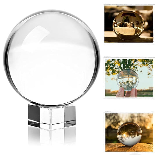 002 - K9 Crystal Ball for Scrying w/ Clear Base
