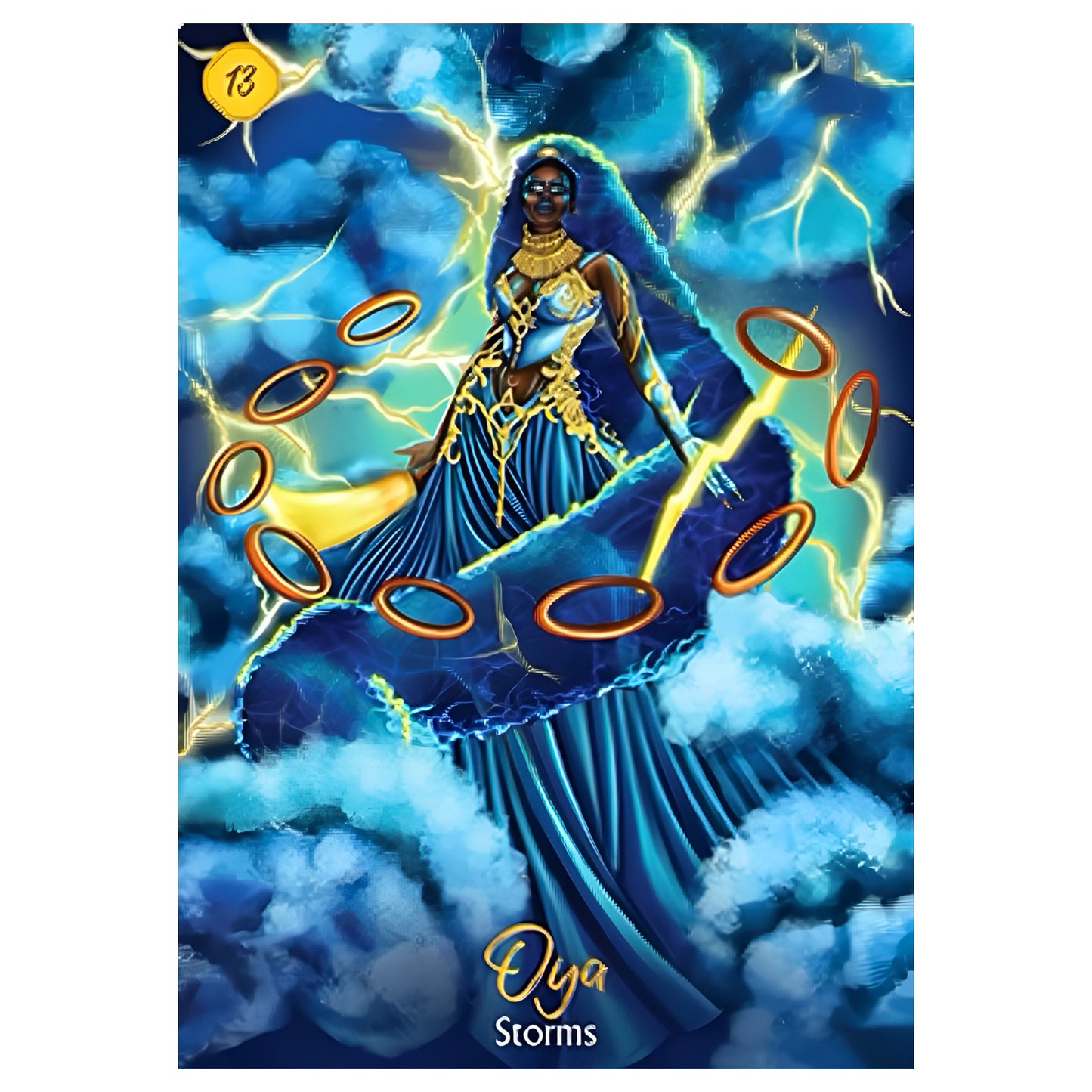 005 - African Goddess Rising Oracle 44 Cards Deck