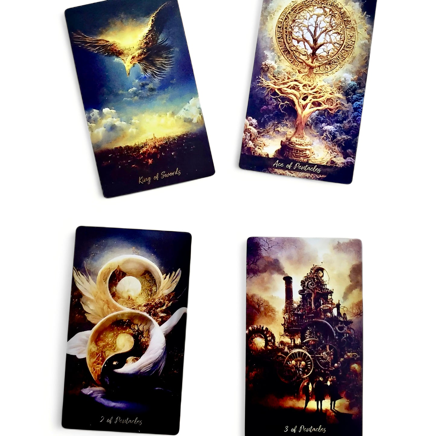 005 - Golden Journey Tarot Pocket Deck for Fated Divination