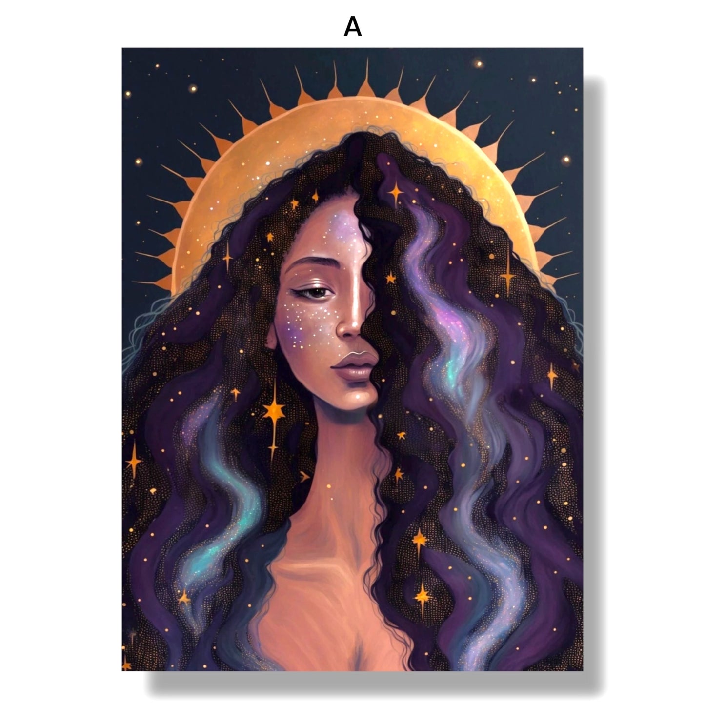 009 - Celestial Goddess Canvas Print Wall Art