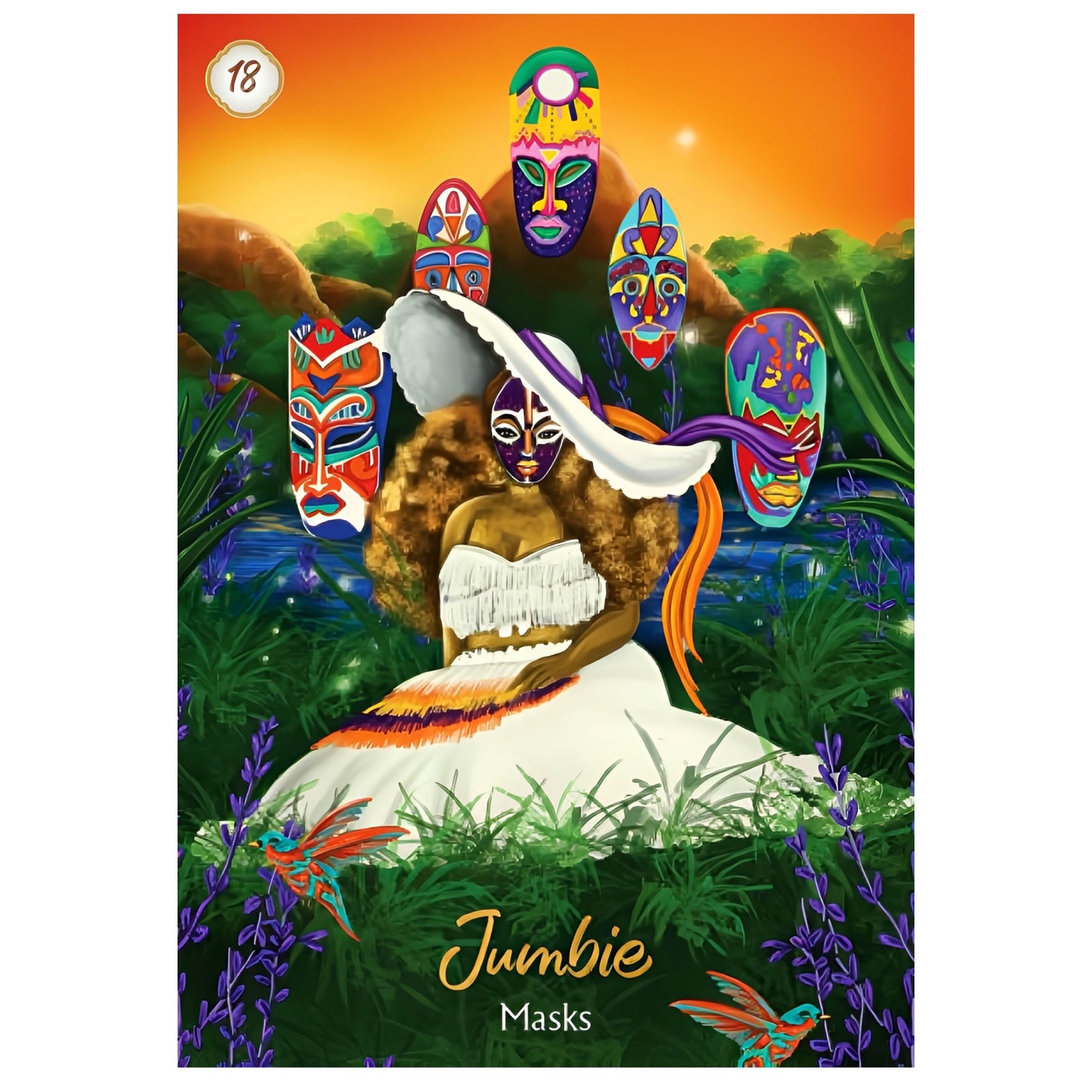 005 - African Goddess Rising Oracle 44 Cards Deck
