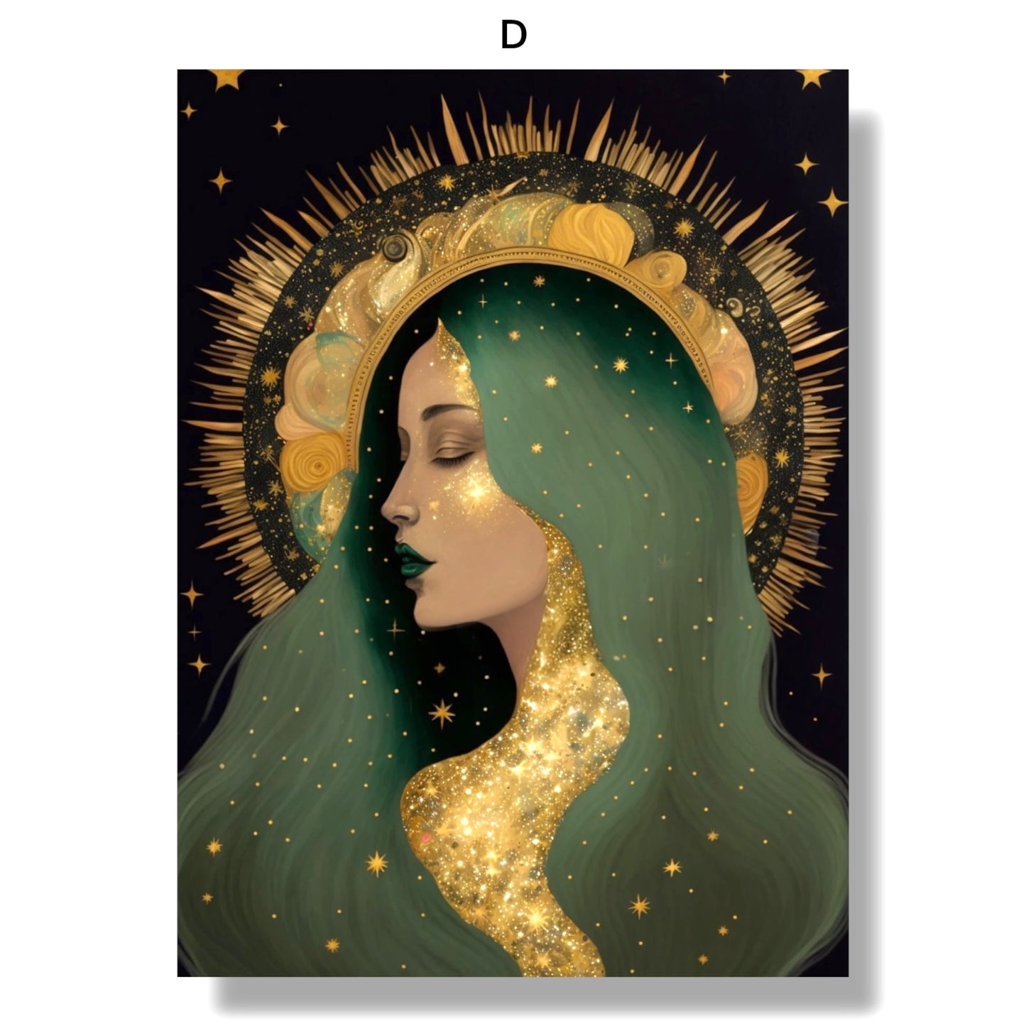 009 - Celestial Goddess Canvas Print Wall Art