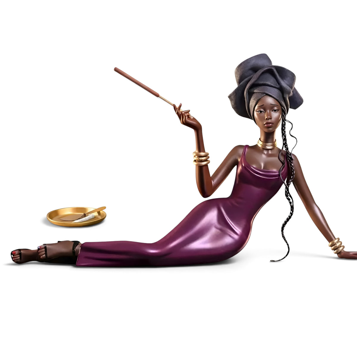 004 - Elegant Lady Incense Holder Decor