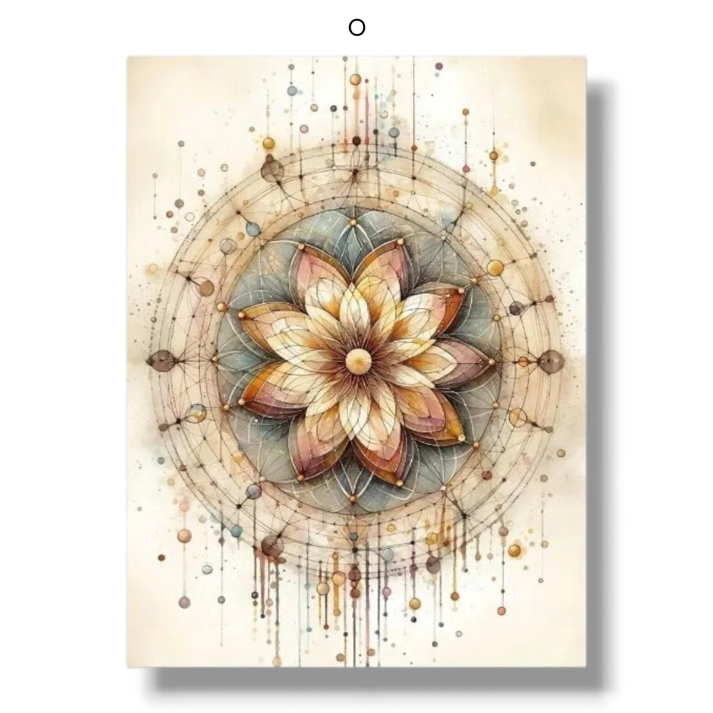 009 - Boho Sacred Geometry Canvas Print Wall Art